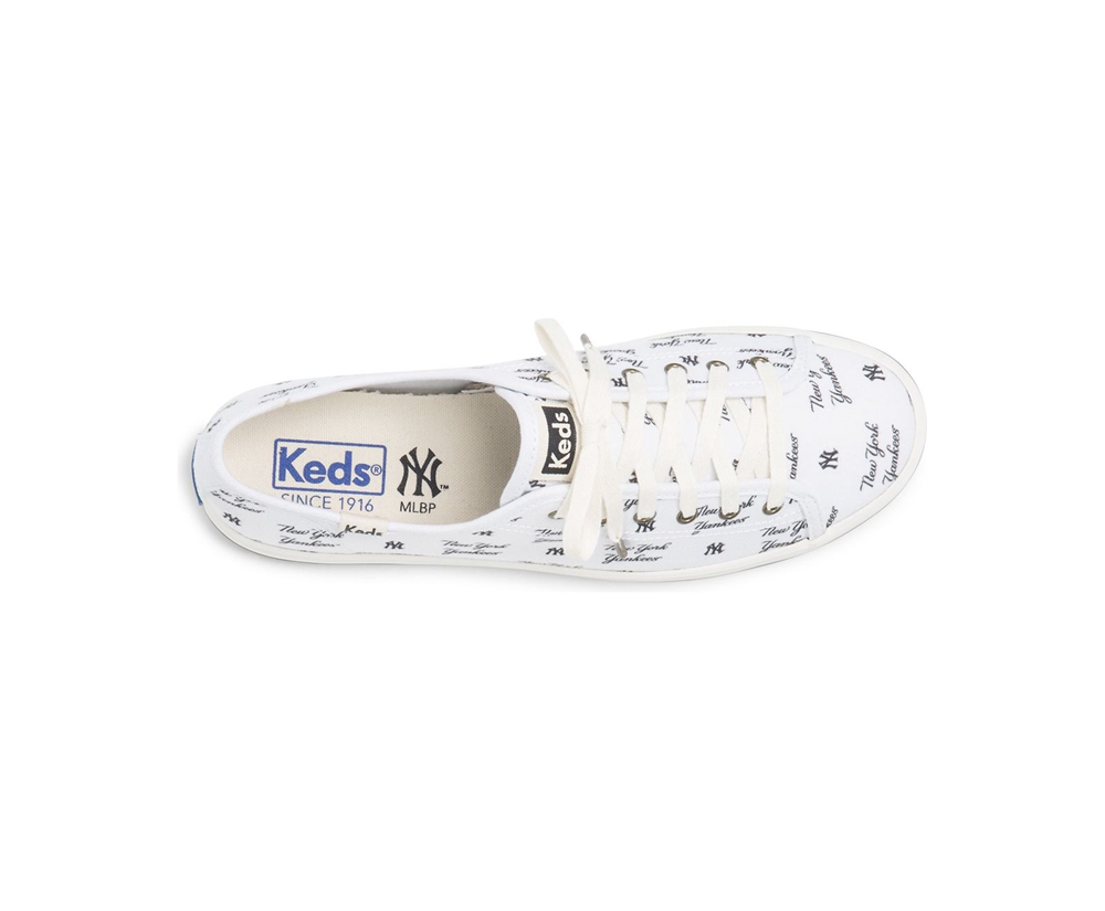 Keds Sneaker Damen Weiß - Kickstart Mlb® - BTJ-046283